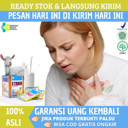 

Susu Kambing Etaku Goat Milk - Susu Untuk Sakit Paru Paru, Atasi Sistem Pernapasan Pernafasan, Obat Sesak Nafas, Sesek Napas, Asma Bronkitis, Pneumonia Batuk TBC, Nyeri Dada Sesak Nafas, Paru Paru Basah, Obat Flak Paru Paru, Susu Pembersih Paru Paru