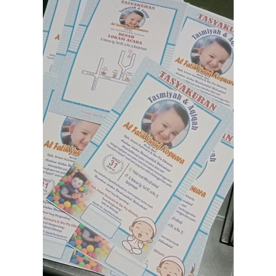 

Undangan Tasmiyah Aqiqah