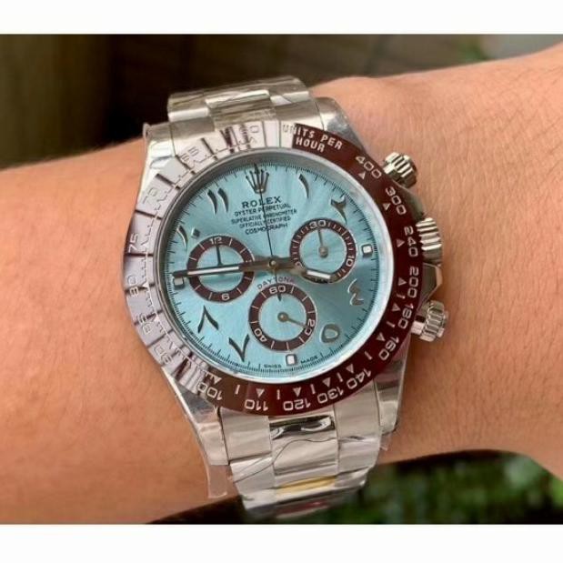 Jam Tangan Pria Rolex Daytona Cosmogrpah Platinum Arabic Dial 116506