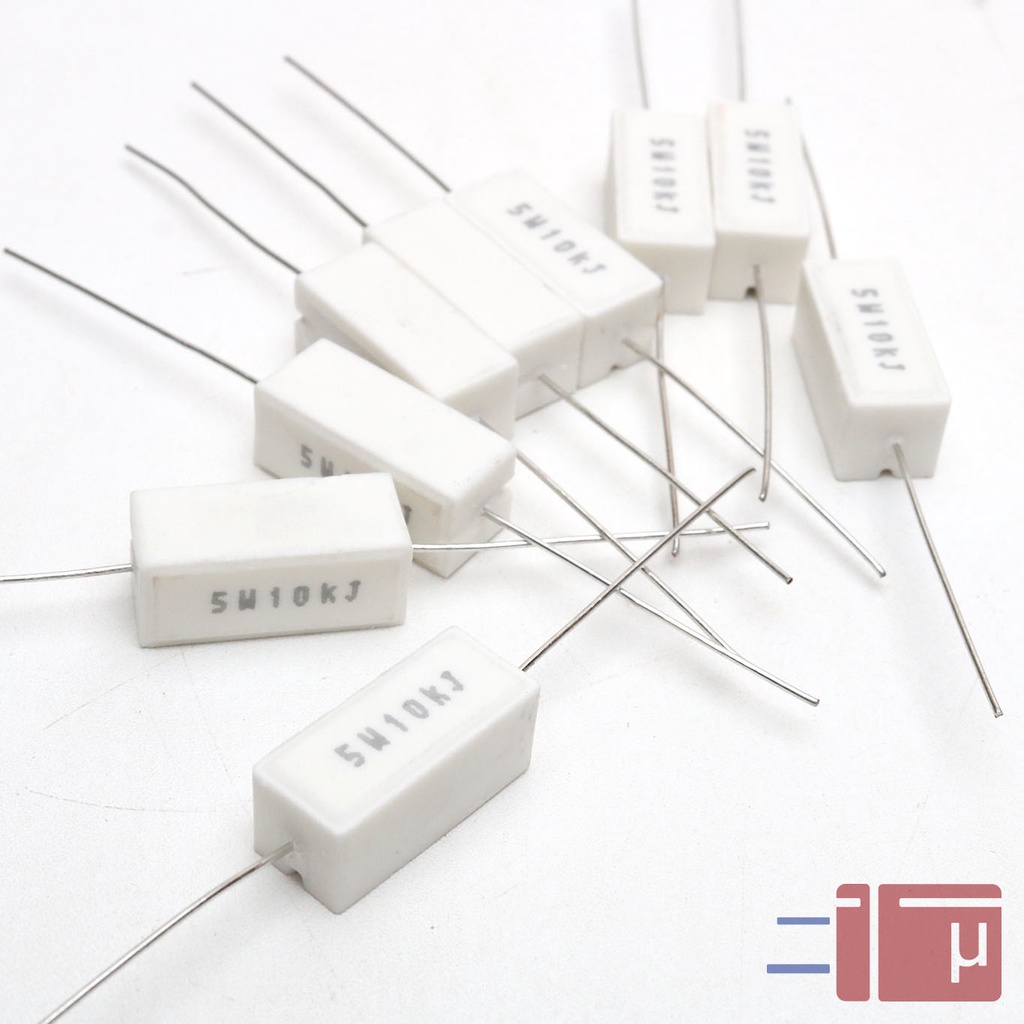 Resistor Kapur 10K 5W Taiwan Kaki Tembaga