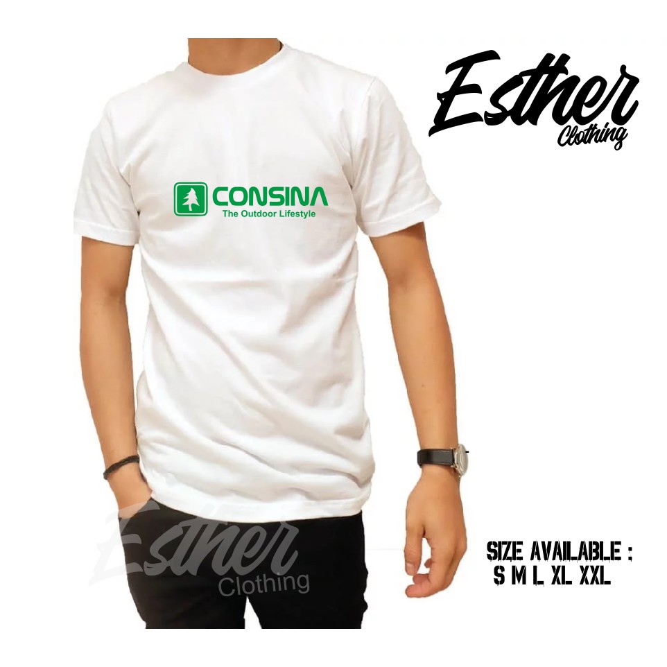 (HOT) Kaos Outdoor Hiking Consina Logo -Esthercloth
