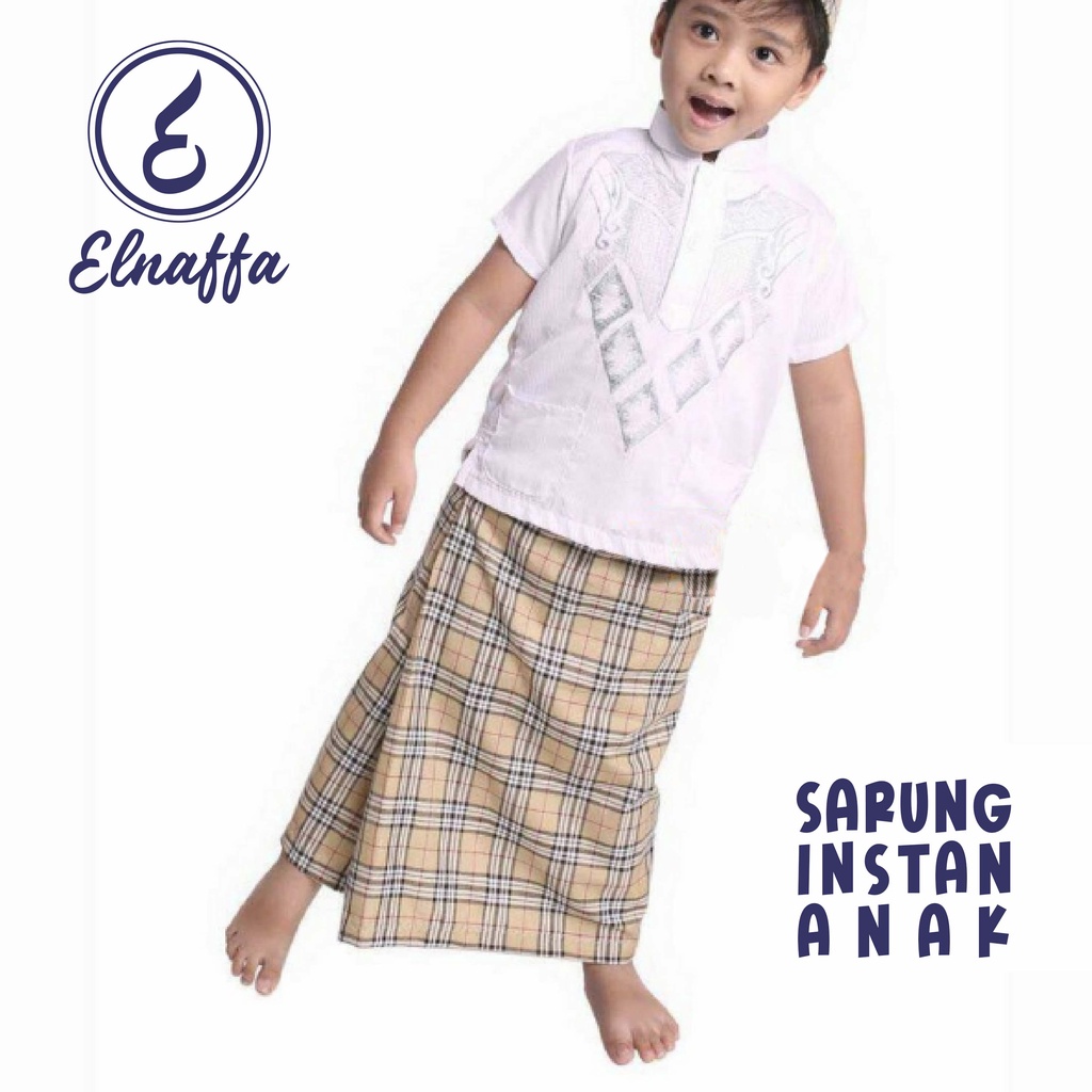 EL-NAFFA Sarung Anak Instan Motif Sarung Instan Anak, Sarung Anak, Sarung Anak Laki-laki Motif Bluberry Usia 4-10thn (BISA COD)Blueberry Usia 4-10thn (BISA COD) SRCe