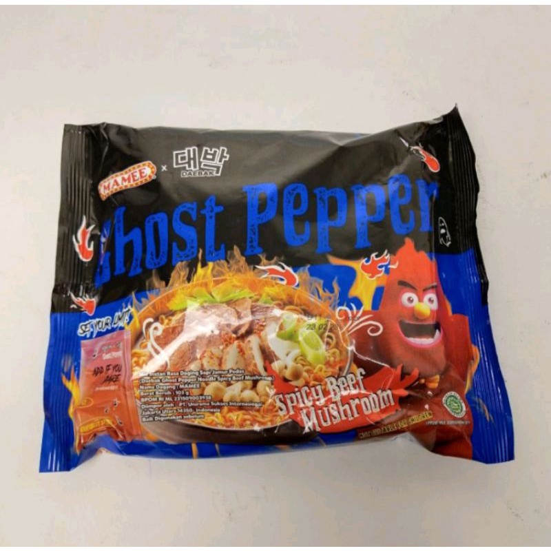 GHOST PEPPER MAMEE MIE INSTAN MIE GORENG VIRAL HALAL ASLI MALAYSIA PAPPER PAPER NOODLE Mie Ghost Papper Pepper Halal Spicy Ghospeper