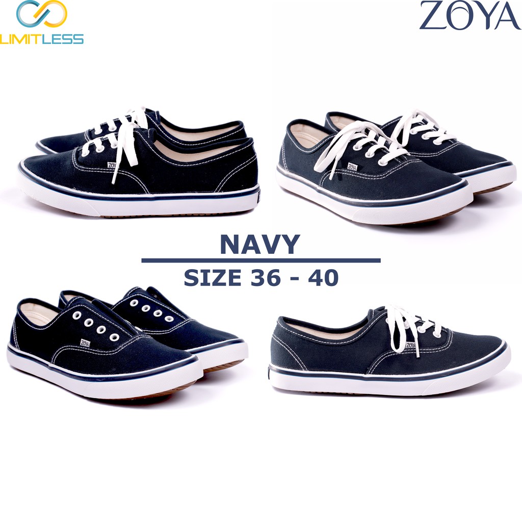 ZOYA Sepatu Kanvas Wanita Canvas Perempuan Sneakers Kasual Style Bernapas cewek