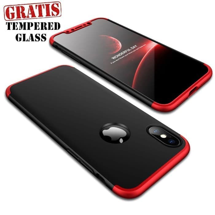 Iphone XS MAX GKK ORIGINAL Hard Case Bonus Tempered Glass 1551