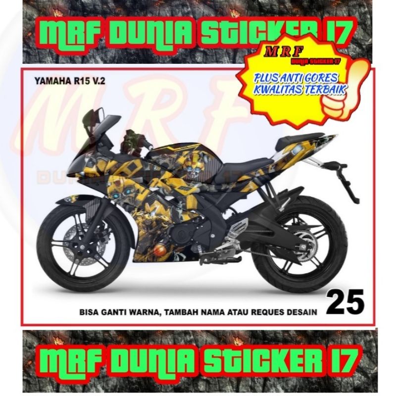 Decal Stiker Motor Yamaha R15 V2 Full Body Modifikasi 25