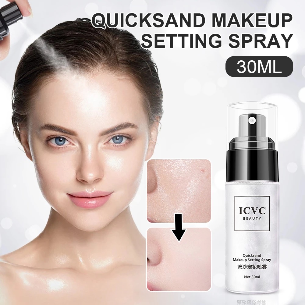 SHINE STAR - [ BISA COD ] ICVC QUICKSAND MAKEUP SETTING SPRAY FIX &amp; MATTE MAKE UP TAHAN LAMA DAN TAHAN AIR