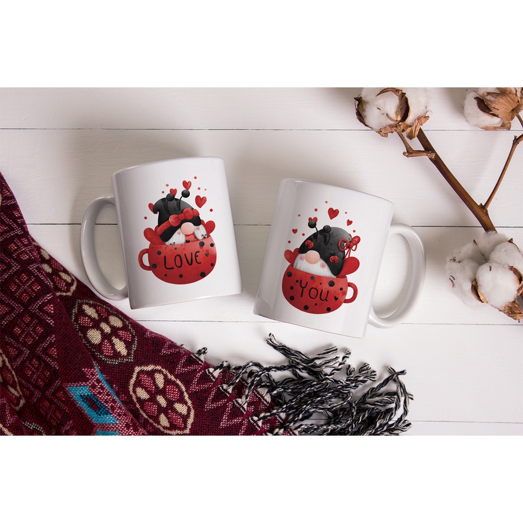 Mug Couple Valentine series - Hadiah / Kado / Souvenir - By Crion