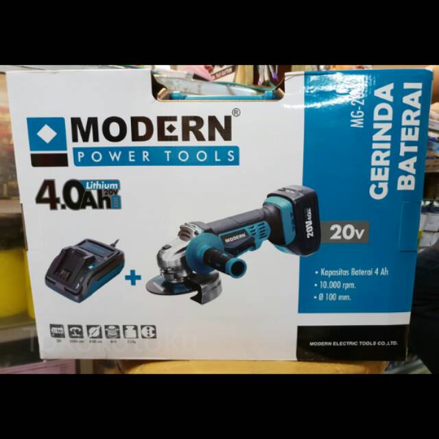 Mesin Gerinda Baterai Cordless Grinder MG-20Li MODERN