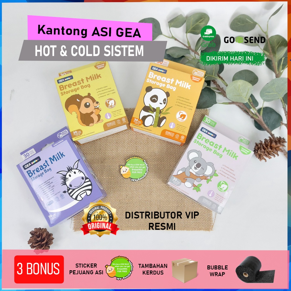 [TERLARIS] Kantong Asi dengan SENSOR PANAS Gea Baby 120ml