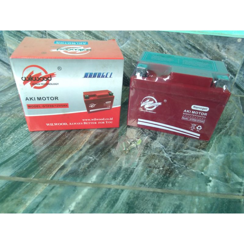 Aki wilwood gtz5s/12v5ah