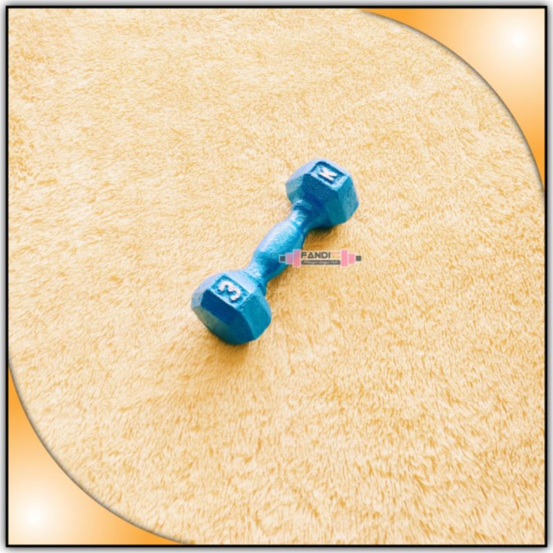 RB barbel 3kg BESI - dumbell 3kg - dumble 3kg - dumbbell fix 3kg