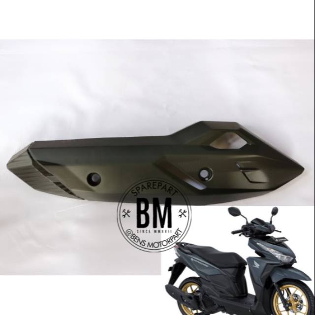 Pelindung Knalpot Honda Vario 125 / Tutup Knalpot Vario 150 / Tameng Knalpot Vario 125  New Original