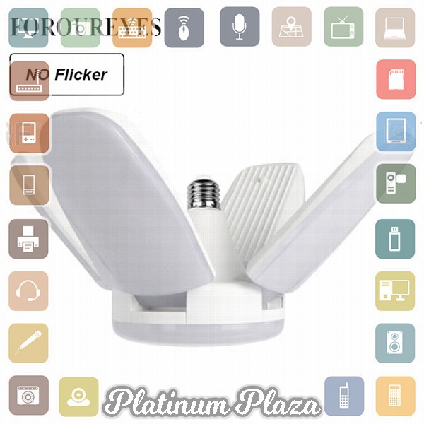 Foroureyes Lampu Bohlam LED Bulb Fan Blade E27 60W - 6500K - White`2QLY0V-