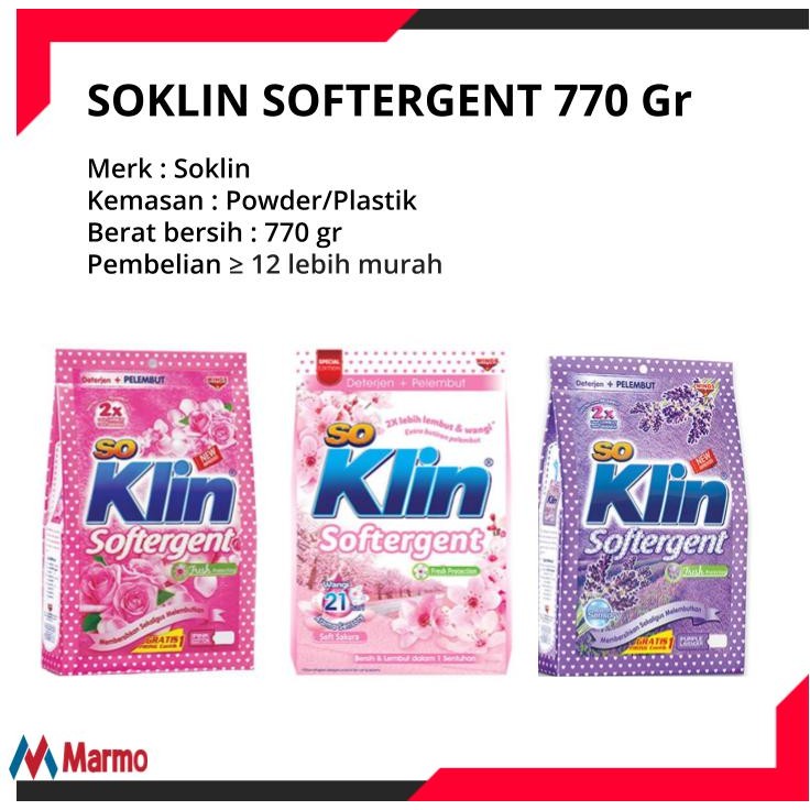 So Klin Softergent 770 Gr
