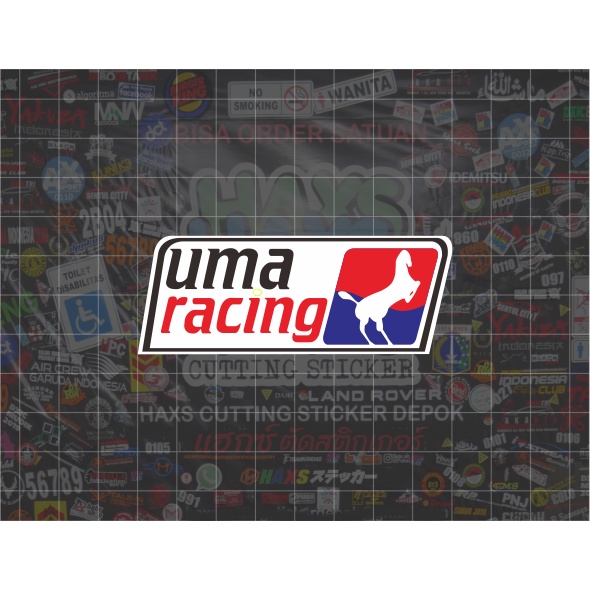 Cutting Sticker Uma Racing Ukuran 8 Cm Untuk Motor Mobil