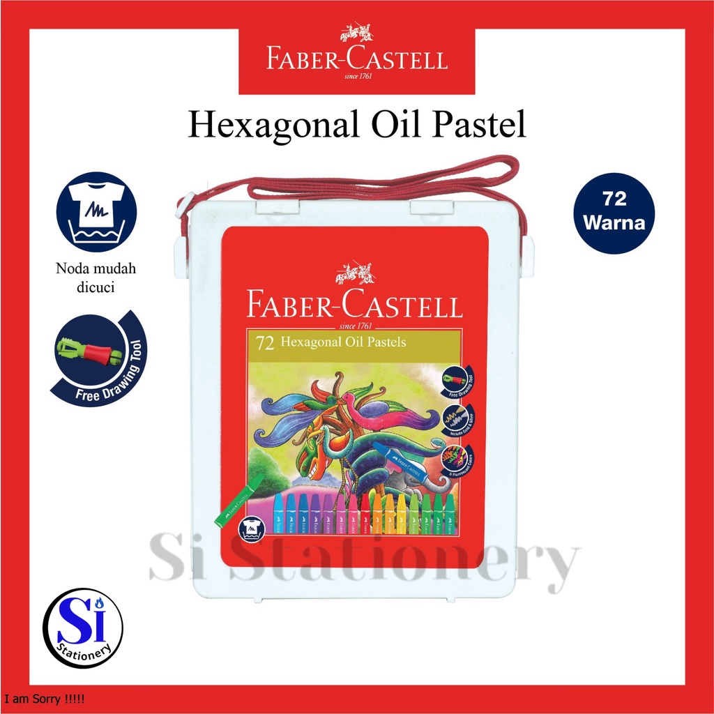 

Crayon Hexagonal Oil Pastel Faber Castell 72 Warna “Original”