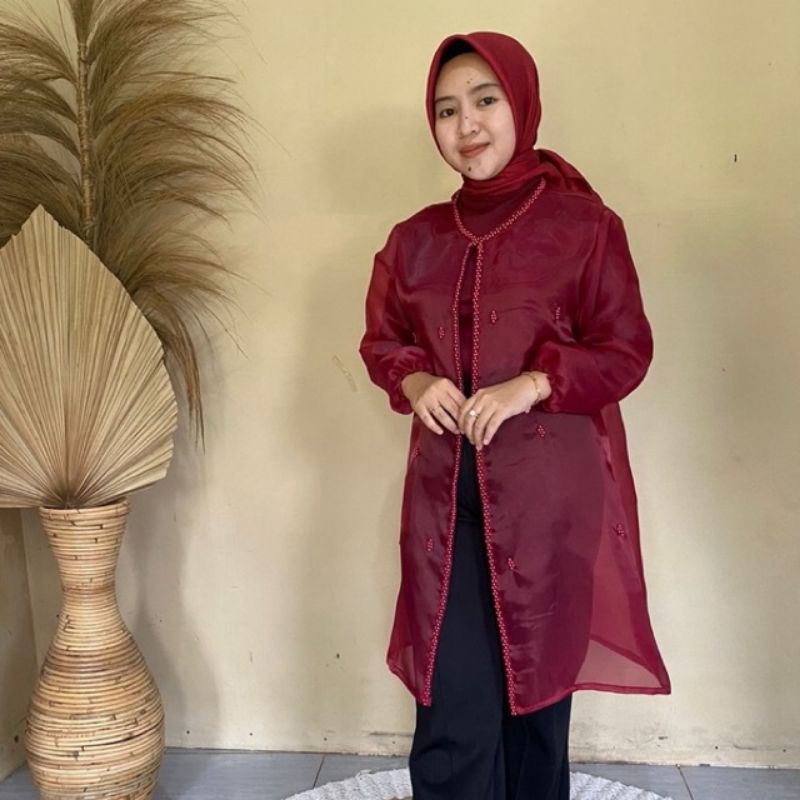 OUTER ORGANZA premium# baju kondangan# atasan