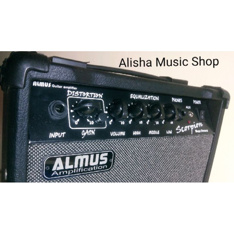 AMPLI GITAR ALMUS SLIM Scorpion DISTORSI 2 Input