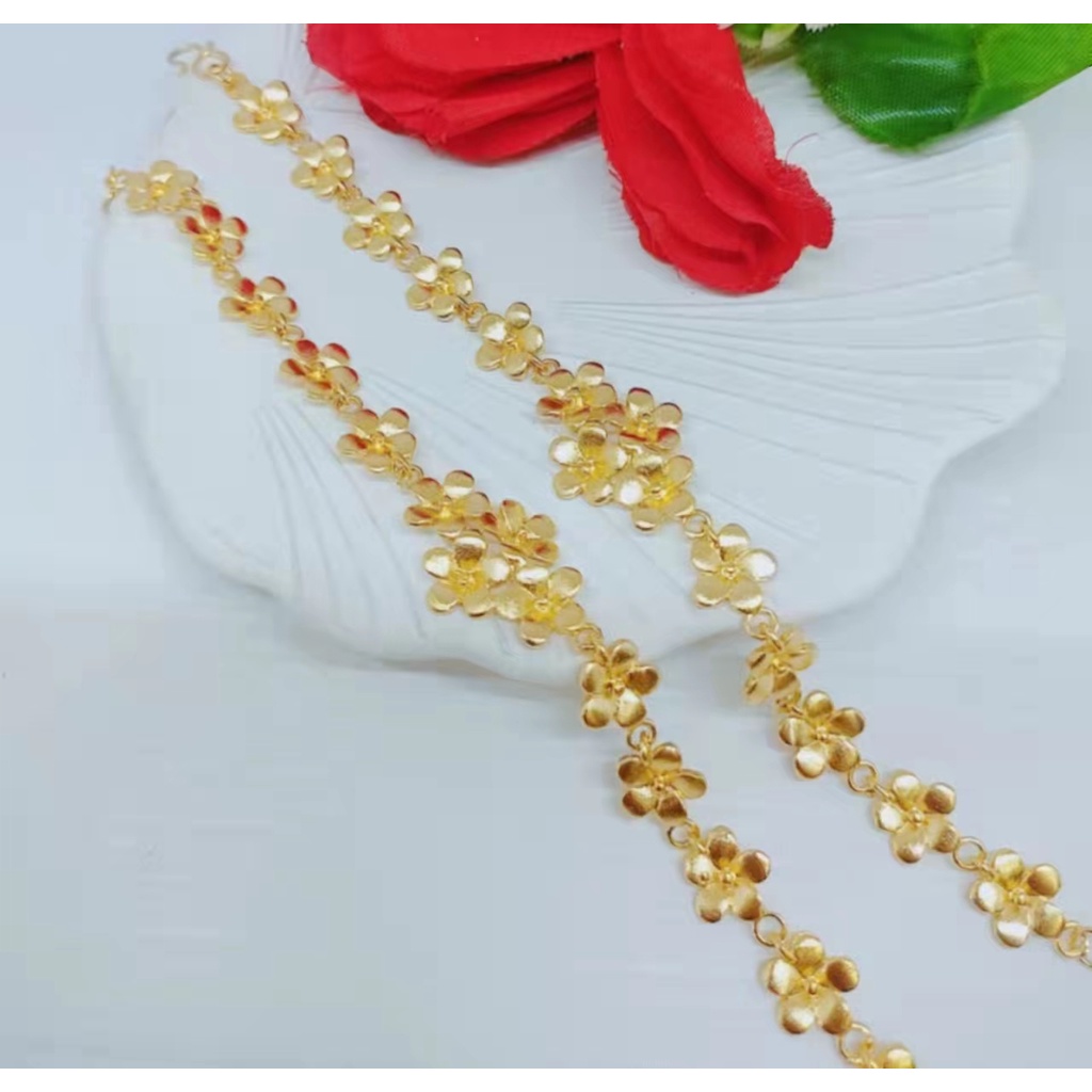 Gelang Xuping Lapis Emas 24K Perhiasan Fashion w06/07