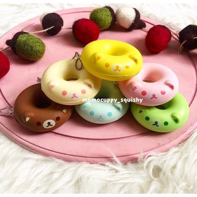 SQUISHY LICENSED KARAKTER mini donut rilakuma by sanx