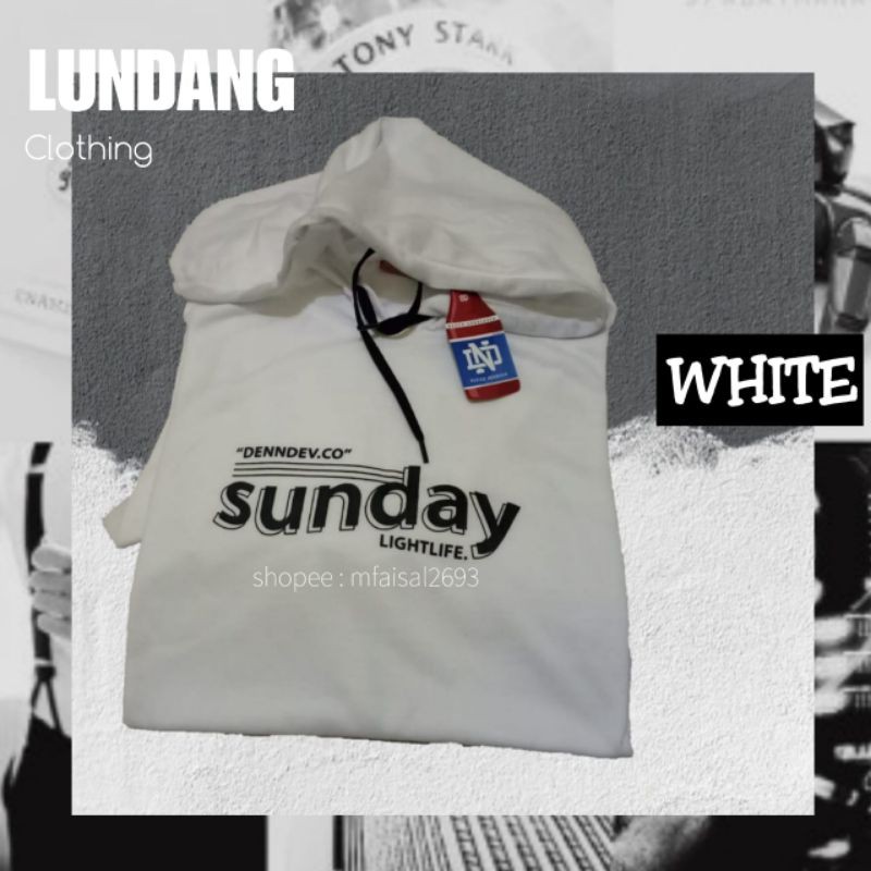 kaos kupluk lengan pendek