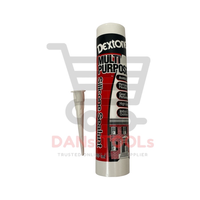 Lem Kaca Dextone 300ml - Lem Tabung - Silicone Sealant - Lem Silikon