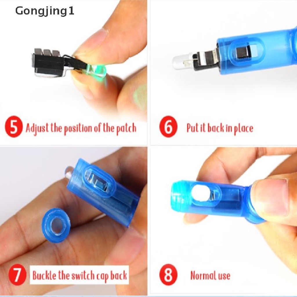 Gongjing1 Pulpen Fidget Spinner Gyro Dengan Lampu Led Untuk Kantor