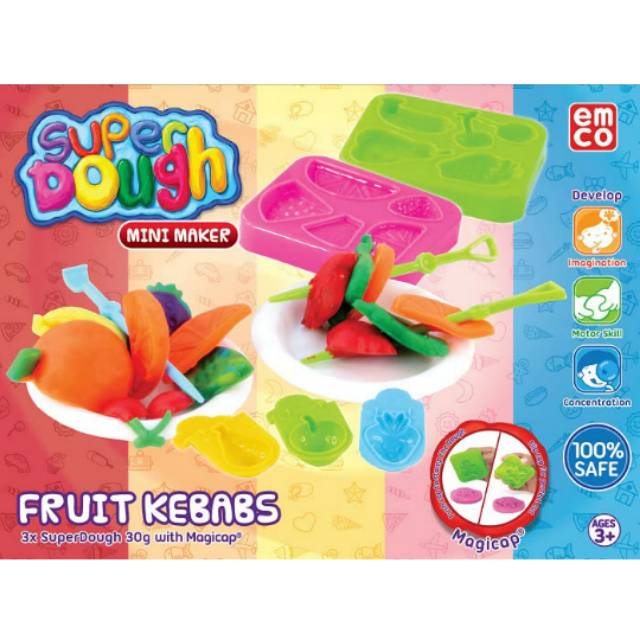 Emco Super Dough Mini Maker Fruit Kebabs