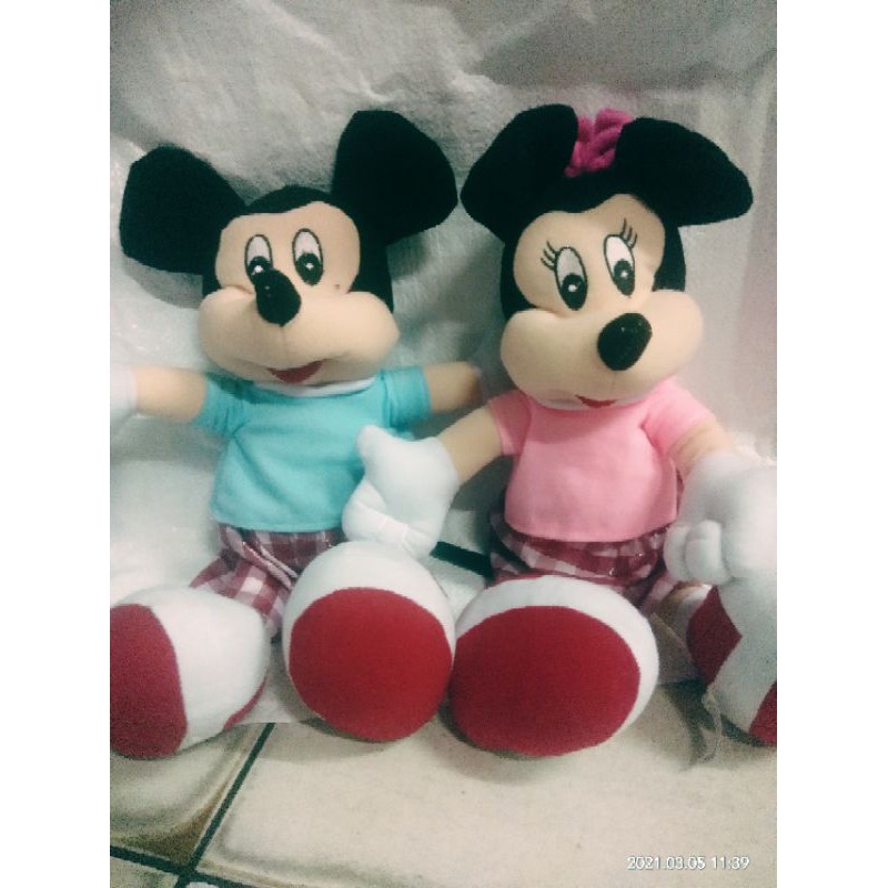 Boneka Micky Mouse-Minie Mouse scool Size L