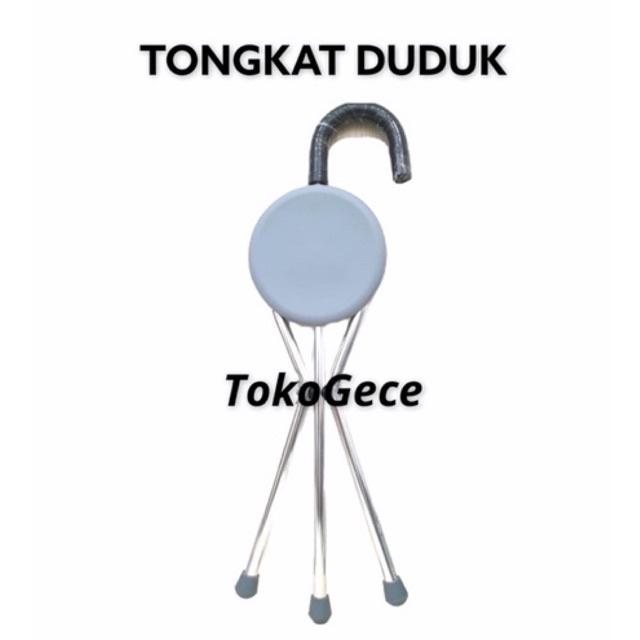 Tongkat Duduk Orang Tua / Tongkat Duduk Lipat Sella / tongkat lipat duduk