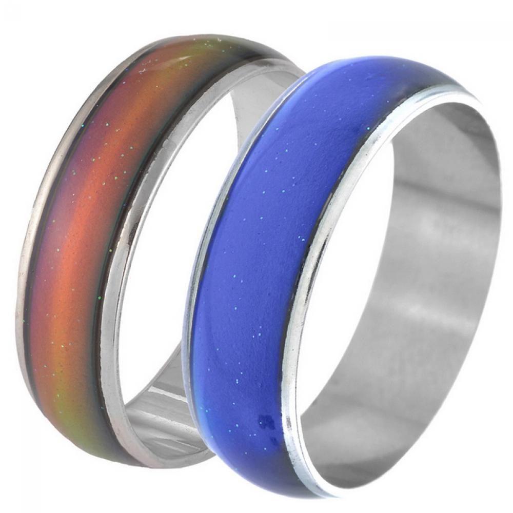 Solighter Mood Ring Hadiah Menakjubkan Kontrol Suhu Unisex