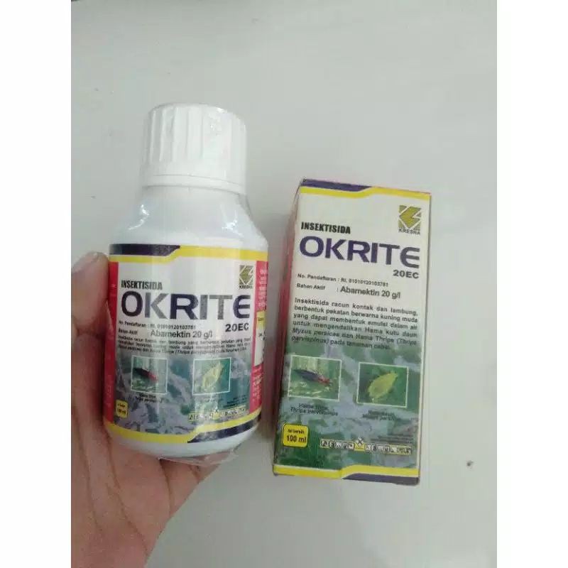 Insektisida OKRITE 20EC | Obat Pengendali Hama Kutu Daun Tanaman Cabai 100ML