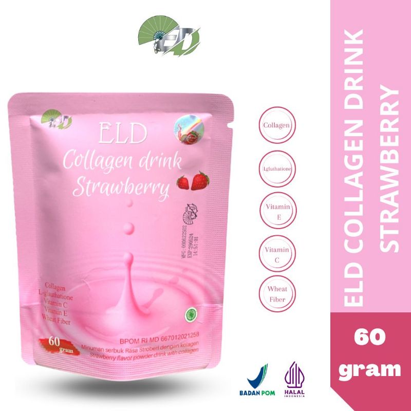 ELD Collagen Drink Suplement Pemutih dan Pelangsing Original Halal BPOM