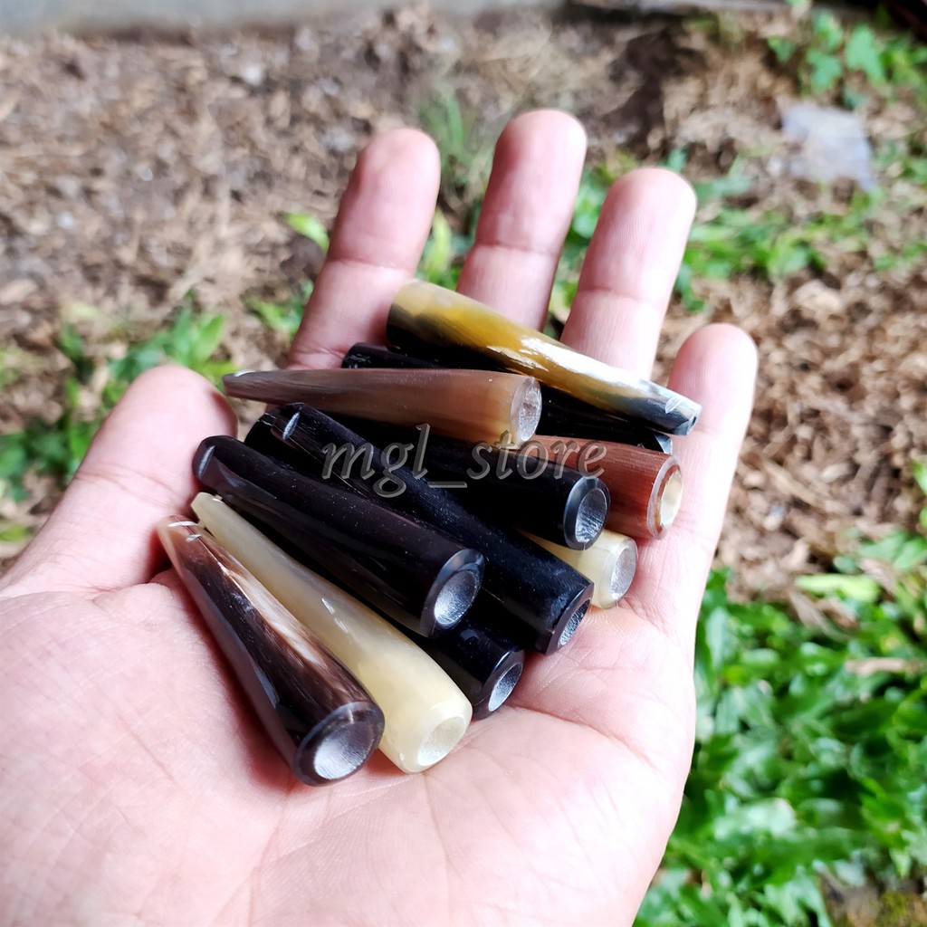 pipa rokok bahan tanduk asli size kecil 6cm