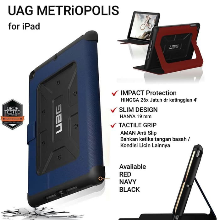 CASE IPAD Air2 Pro 9.7INCH UAG METROPOLIS  2017 2018 1234 BOOK COVER Case STANDING FLIP COVER