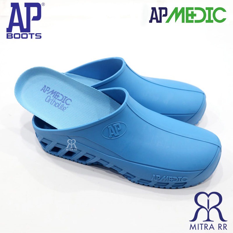 AP BOOT AP MEDIC Sepatu Sandal Medis Karet PVC APD Nakes Klinik Sandal Boot Medis Karet