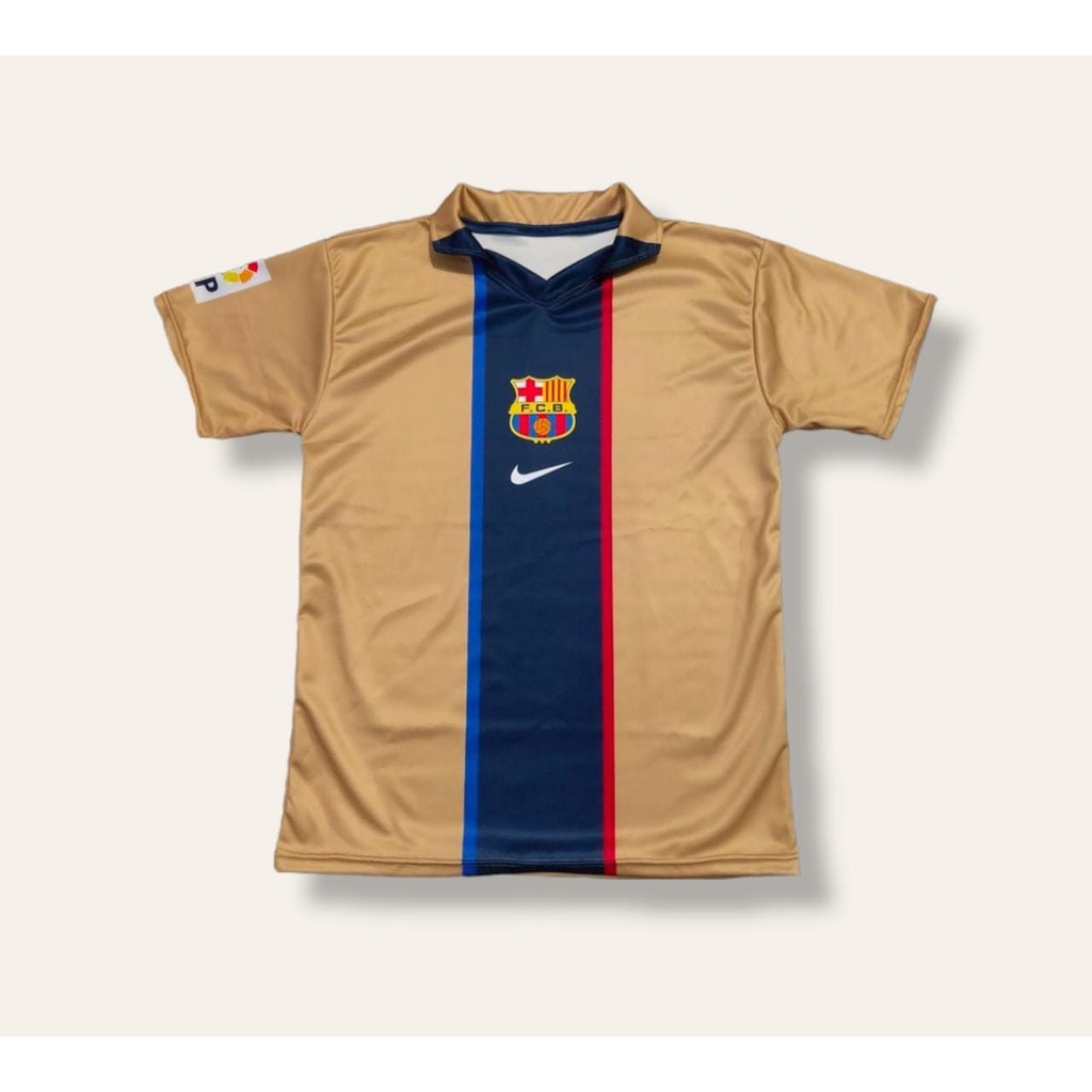 Jersey Barcelona Away 2001 Full Printing Free Nameset