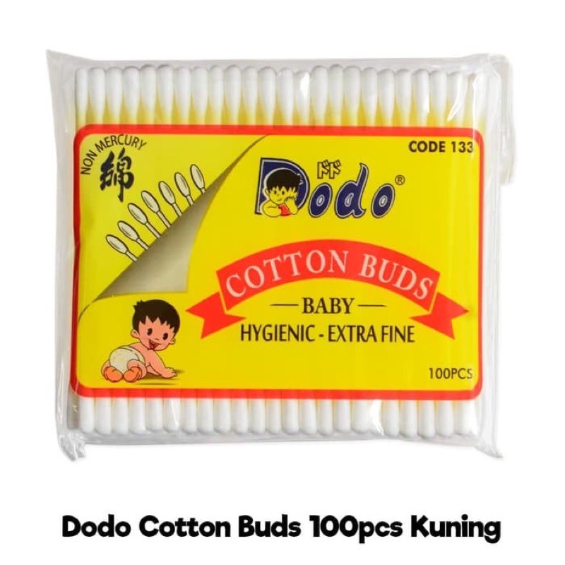 Dodo Cotton Buds Baby isi 100pcs - Dodo Cotton Bud Xtra Fine