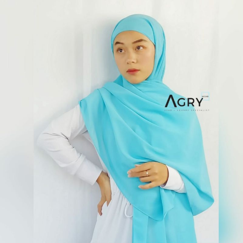 ᴀɢʀʏ Pashmina Inner 2 in 1 Ceruty Premium 180 x 75