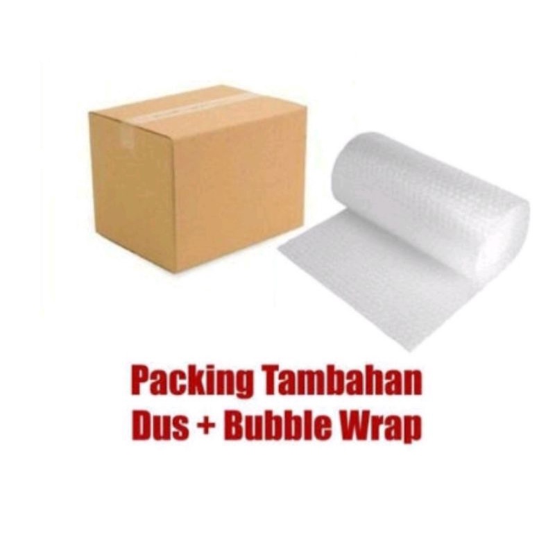 

tambah dus + bubble wrap