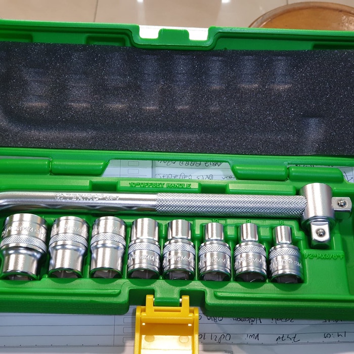 Kunci Sok Kunci Set TEKIRO 10 Pcs 8-24 mm Box Plastik Kunci Pas Kunci Shock 8mm - 24mm