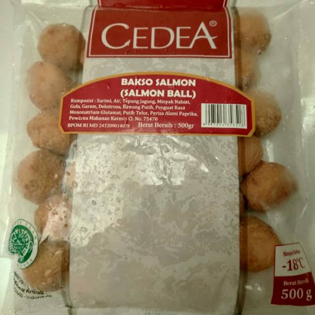 

CEDEA SALMON BALL 500g Baso ikan olahan rasa Salmon Rebus Goreng HALAL