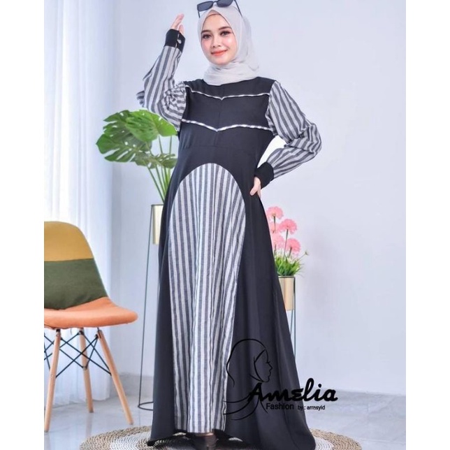 Azahra Dress By Amelia Fashion // Dress Itycrepe // Gamis Muslimah