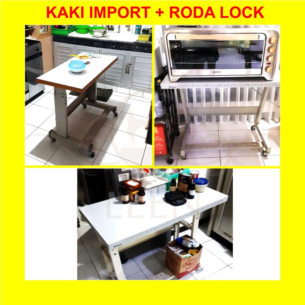 Kaki Mesin Jahit Import + Roda Lock Geser Impor Industri Highseed LEEN