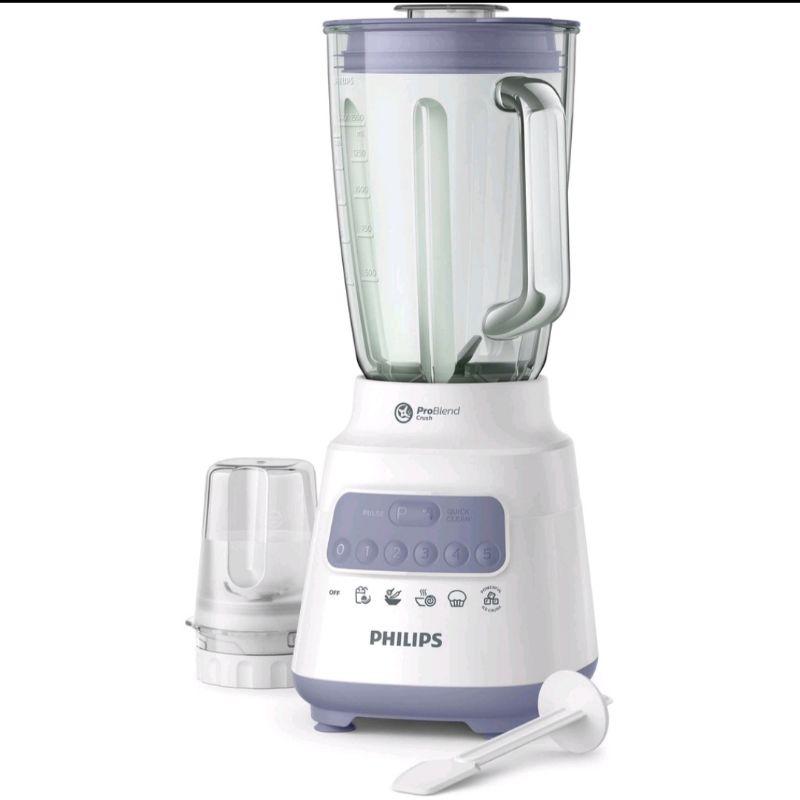 BLENDER PHILIPS KACA 2 L HR2222 - HR 2222 Garansi Resmi