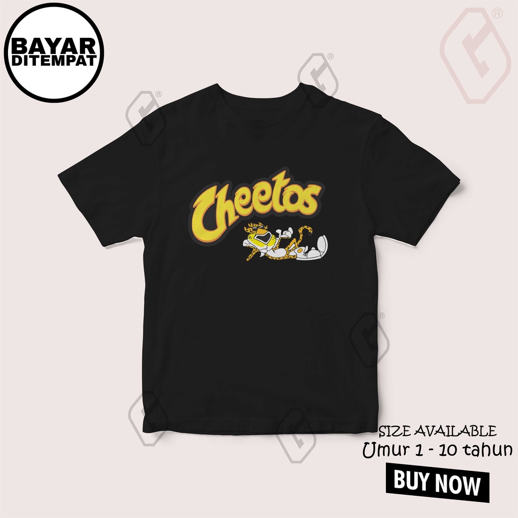 kaos anak jajanan cheetos / baju jajanan anak cheetos