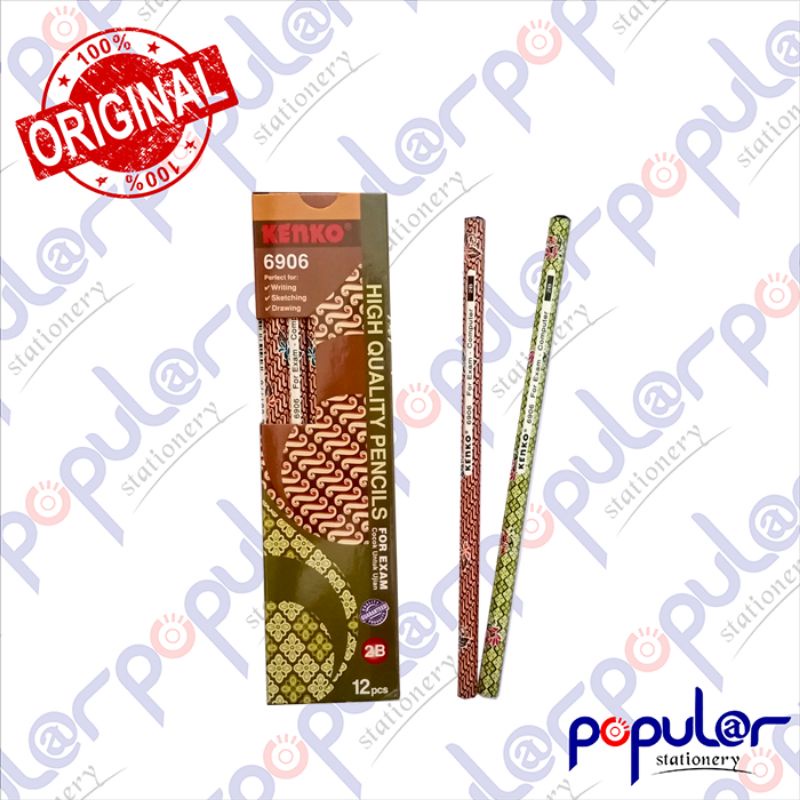 

Pensil 2B Kenko 6906 Motif Batik