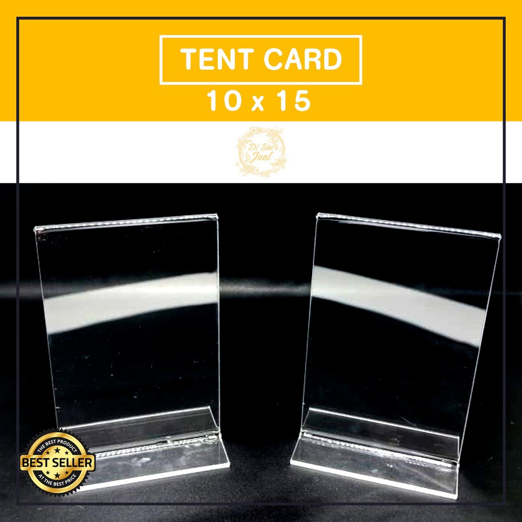 

Tent Card ukuran 10 x 15