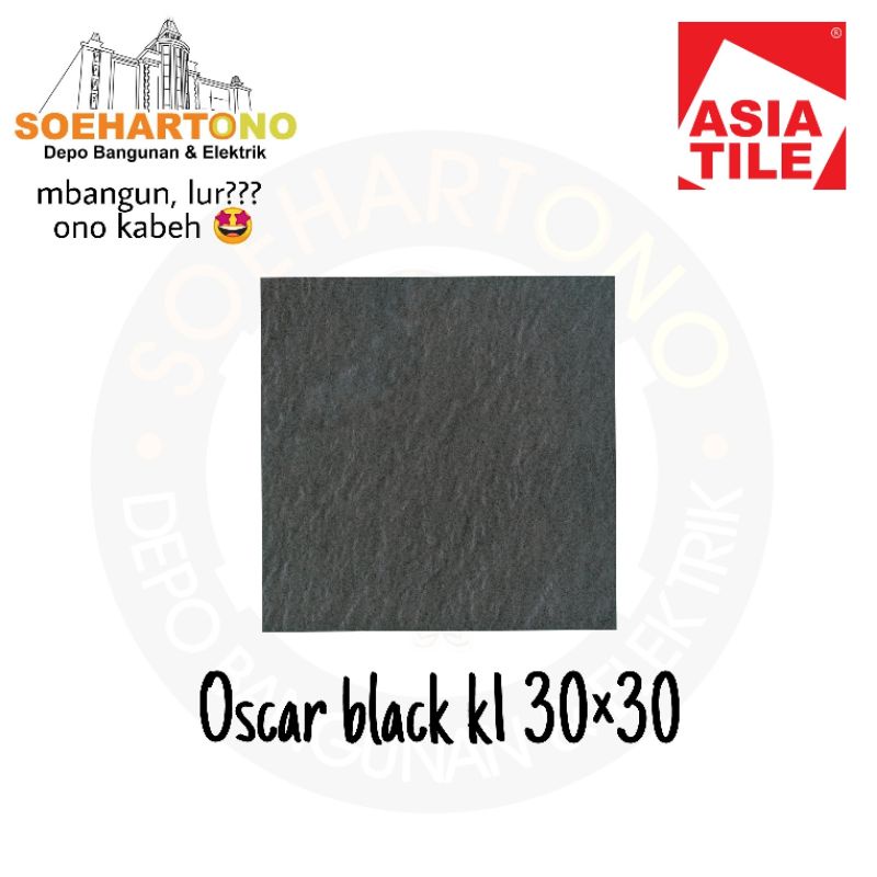 Asia tile oscar black 30×30